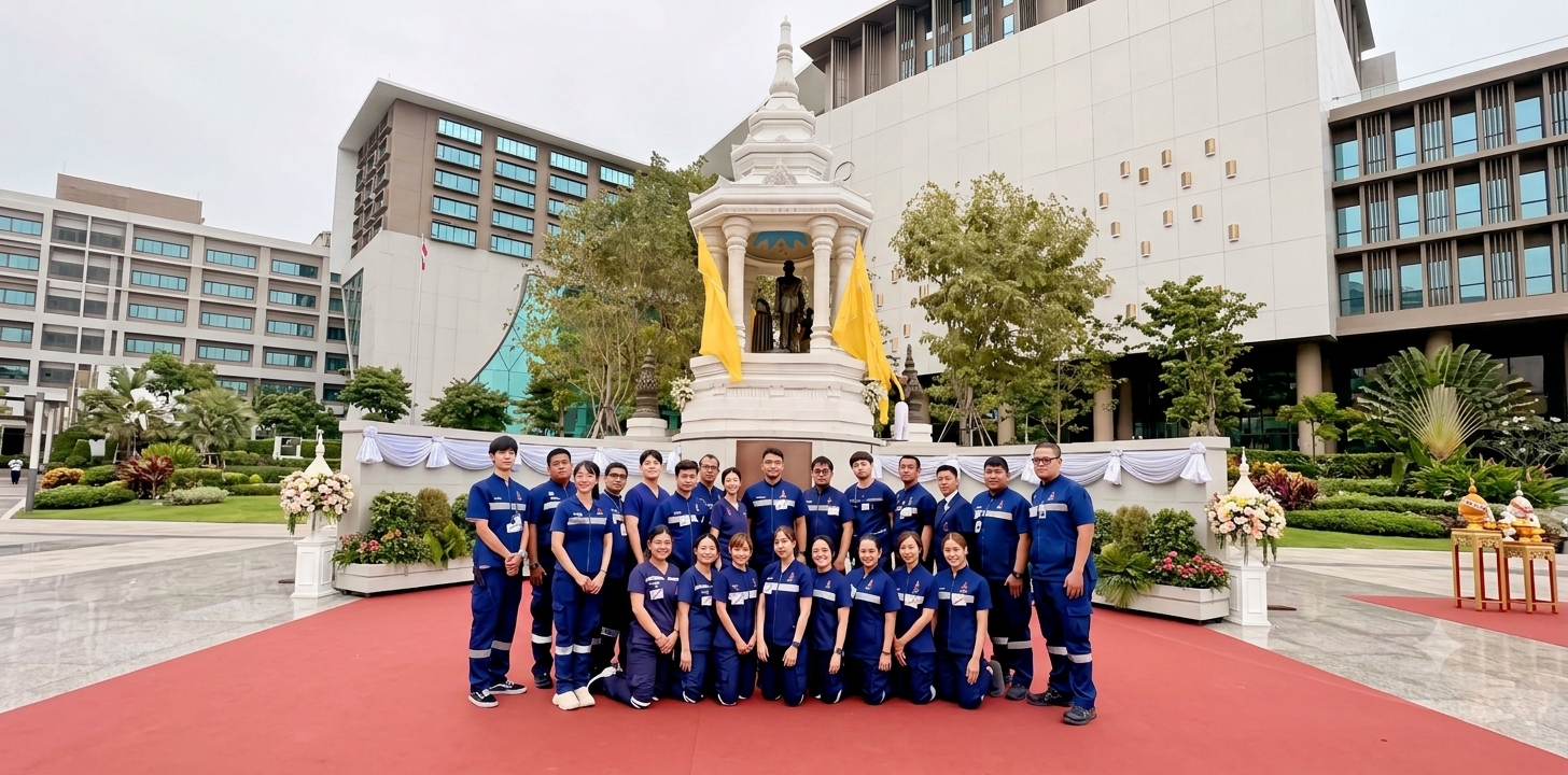 พิธีเปิด พระราชานุสาวรีย์ สมเด็จพระมหิตลาธิเบศร อดุลยเดชวิกรม พระบรมราชชนก ประทับคู่ สมเด็จพระศรีนครินทราบรมราชชนนี